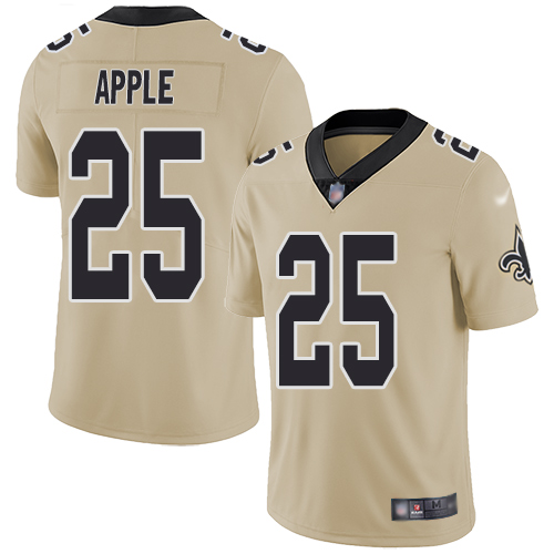 Men New Orleans Saints Limited Gold Eli Apple Jersey NFL Football #25 Inverted Legend Jersey
